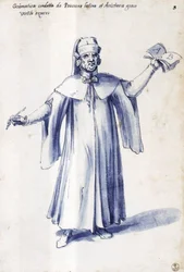 Vestuario de la figura alegórica Gramática